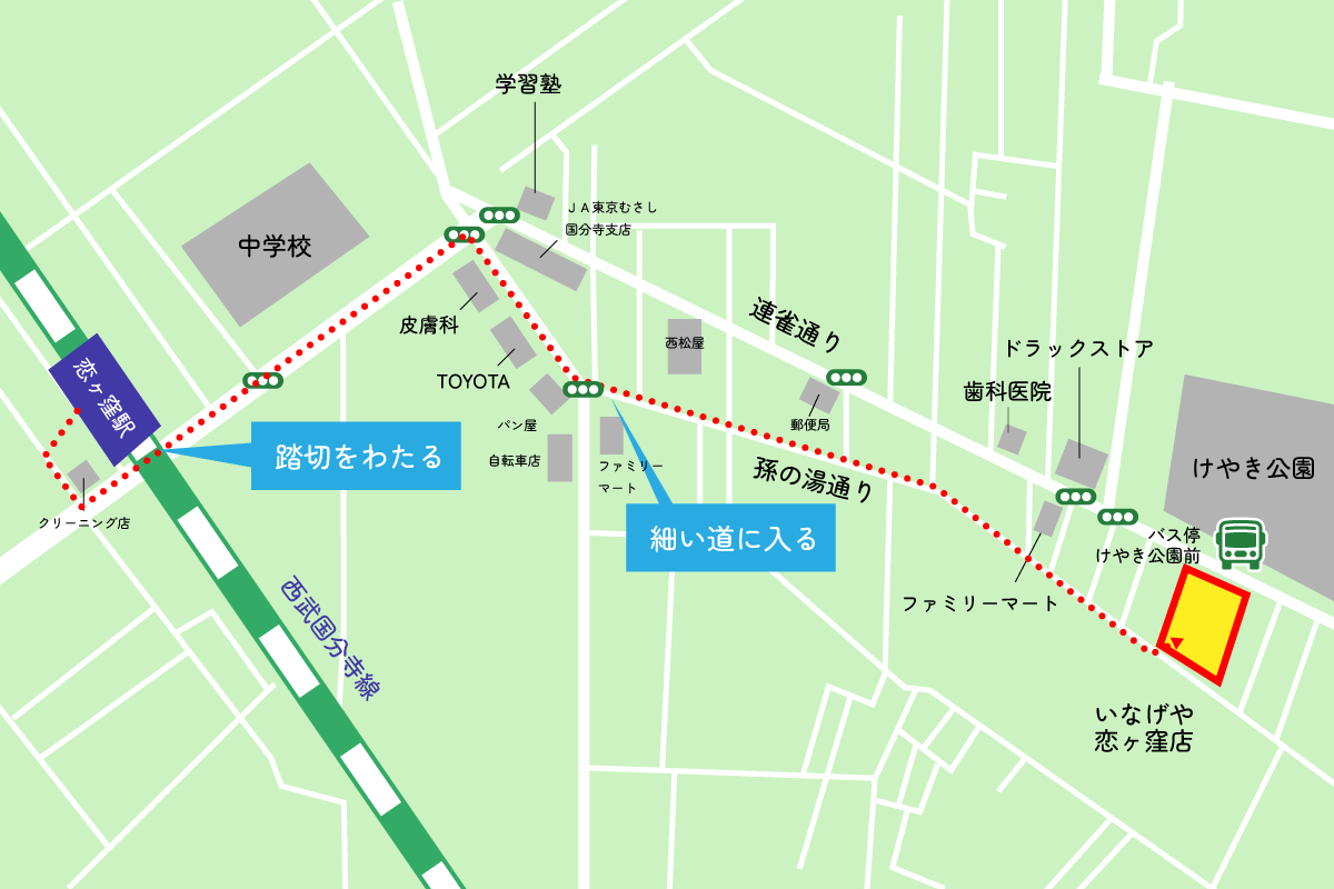 いなげや国分寺東恋ヶ窪店